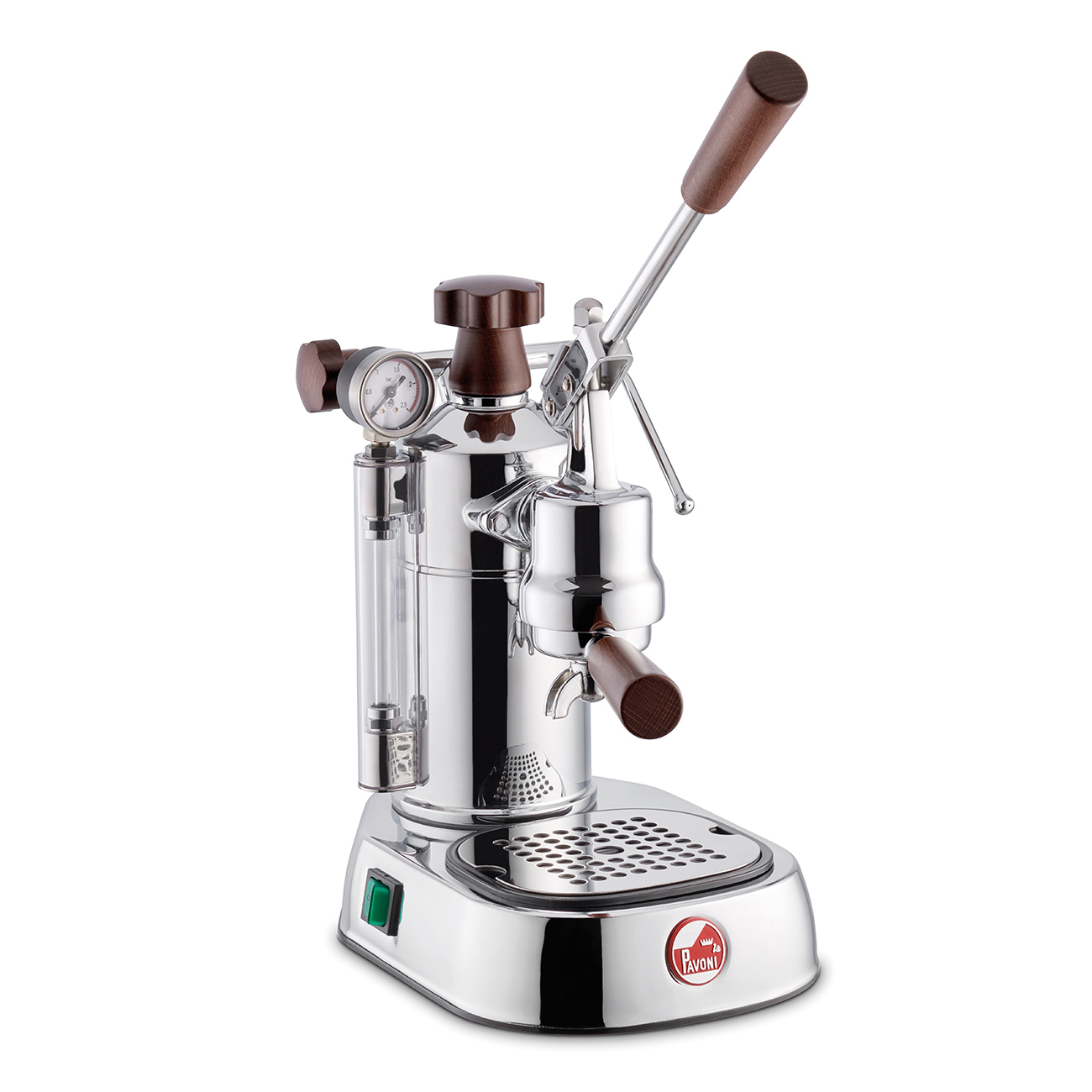 Espresso La Pavoni Professional Lusso s dřevěnými rukojeťmi